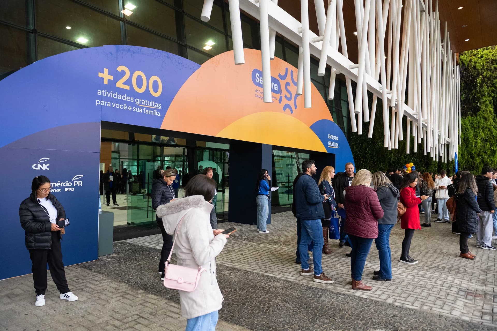 Entrada e recepção dos visitantes — Semana S