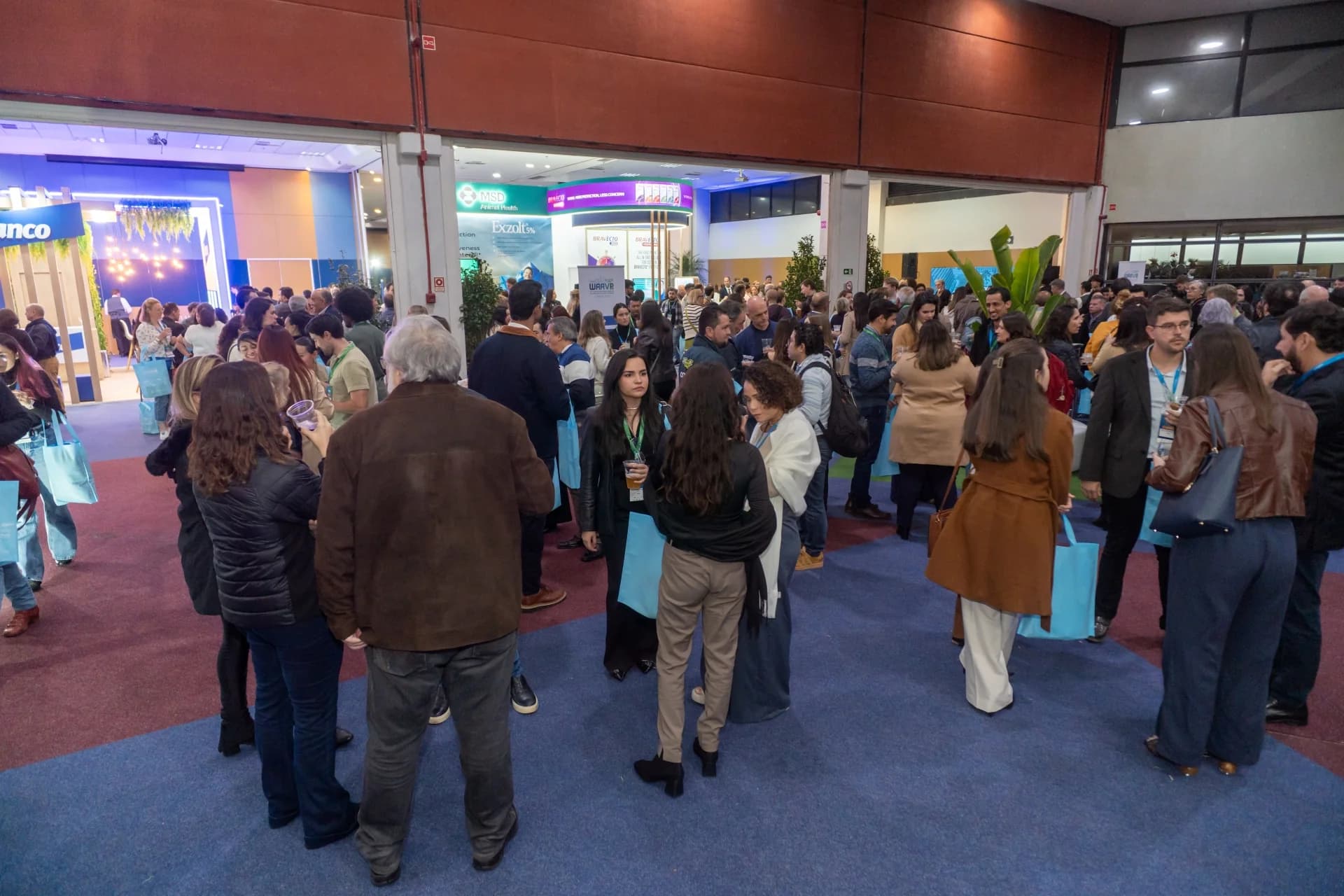 Encontros entre os participantes na área de exposição — WAAVP