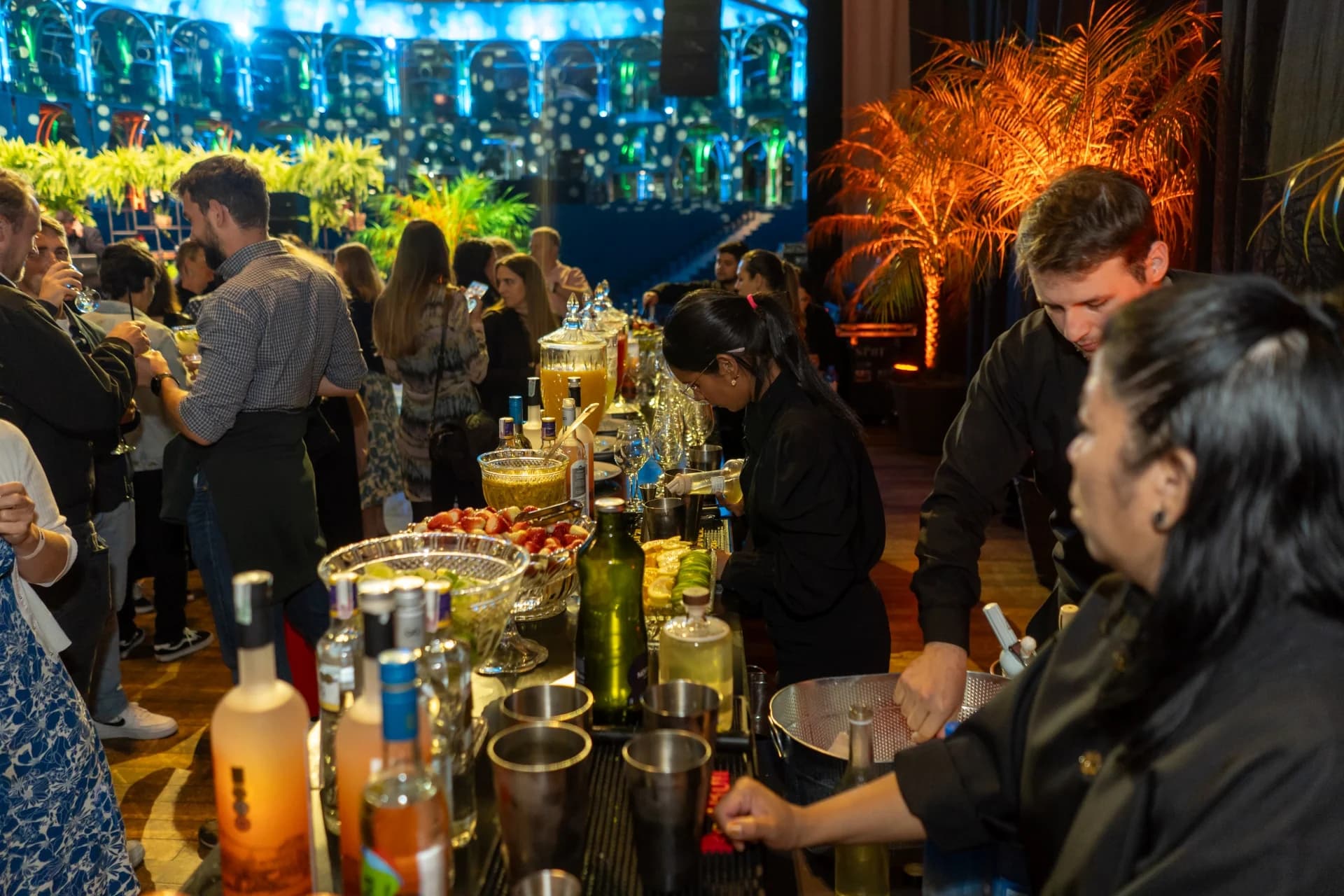 Serviço de recepção durante a festa — Ópera de Arame